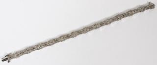 Appraisal: KT WHITE GOLD AND CT DIAMOND BRACELET KT WHITE GOLD