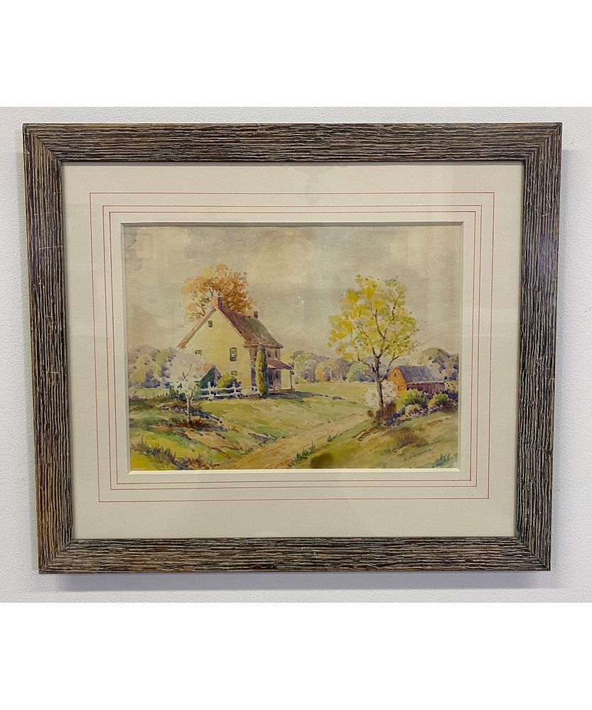 Appraisal: Albert Van Nesse Greene Watercolor Albert Van Nesse Greene -