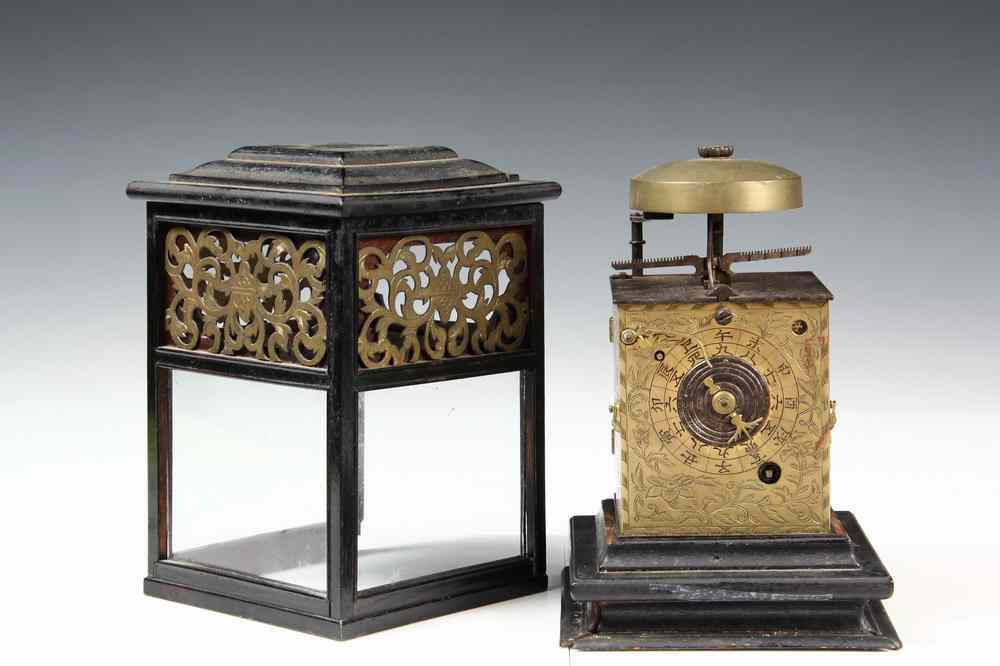 Appraisal: RARE EARLY JAPANESE CLOCK - Japanese Lantern Clock or Kake-Dokei