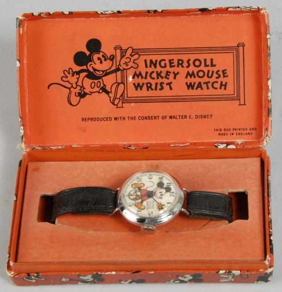 Appraisal: Ingersoll Disney Mickey Mouse Wrist Watch Description Scarce English version