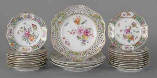 Appraisal: Carl Thieme reticulated porcelain plates to include four plates dia