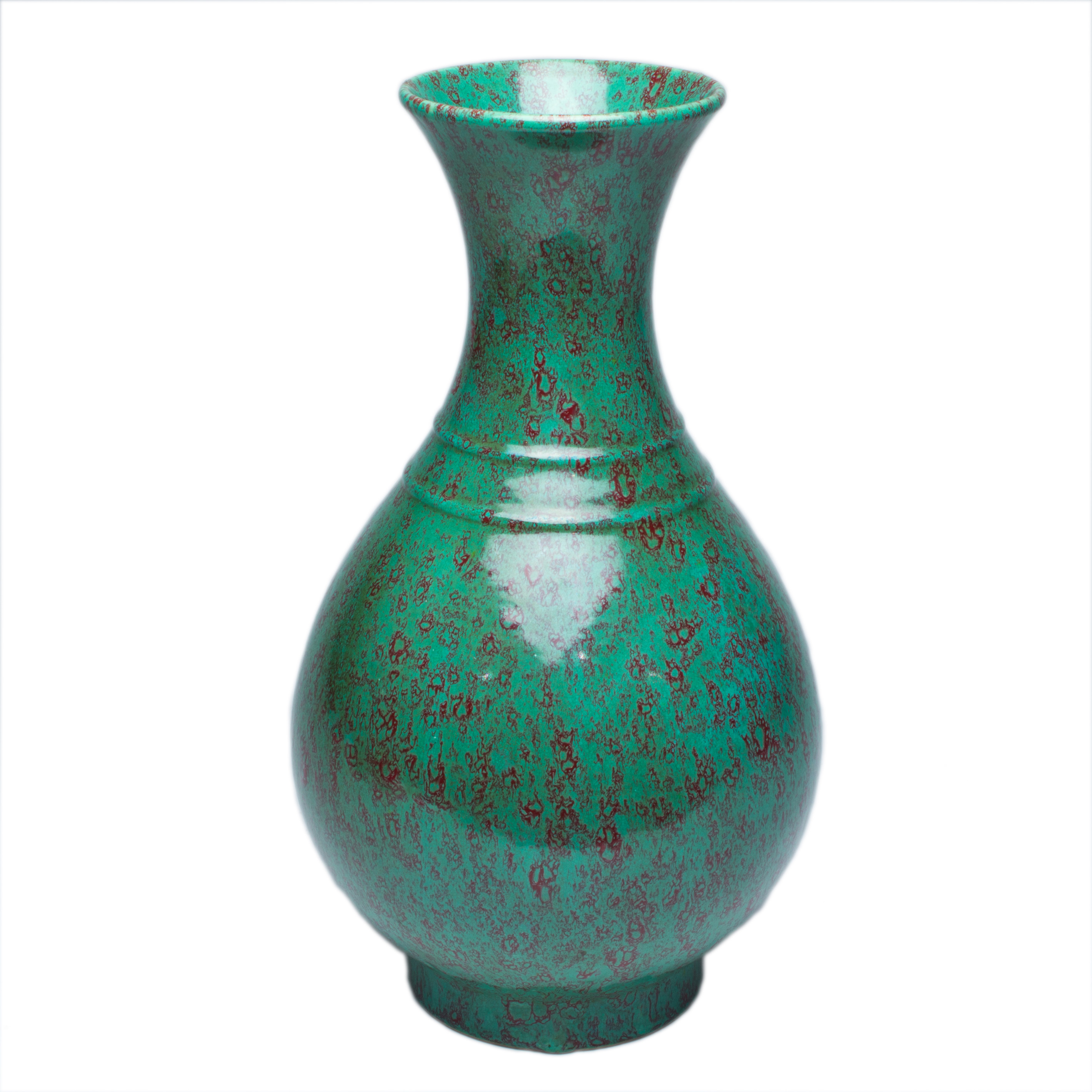 Appraisal: CHINESE ROBIN'S EGG GLAZED VASE Chinese robin's egg glazed vase