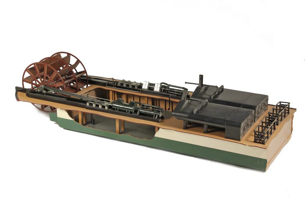 Appraisal: ENGINEER'S SHIP ENGINE MODEL - Tandem Horizontal Engine Model made