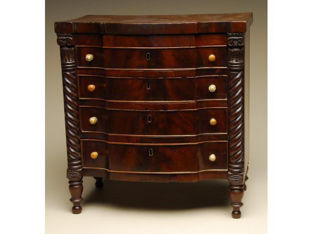 Appraisal: Mahogany Classical Chest of Drawers Ca rectangular top and case