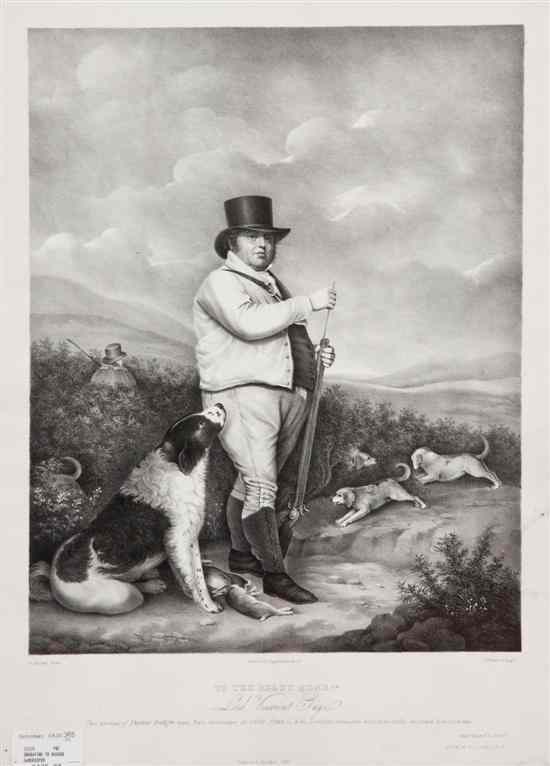 Appraisal: After A Archer Lord Viscount Gage lithograph x inches