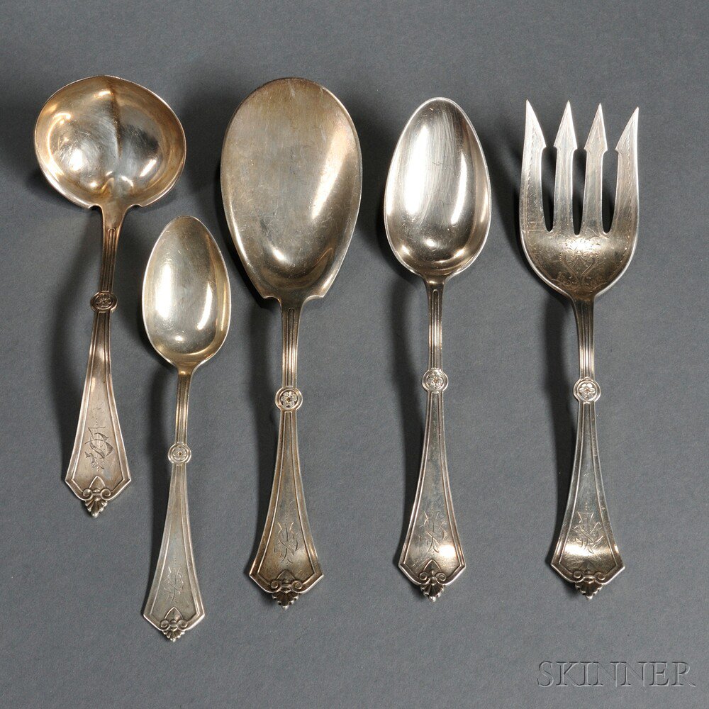 Appraisal: Twenty-three Pieces of Gorham Rosette Pattern Sterling Silver Flatware Providence