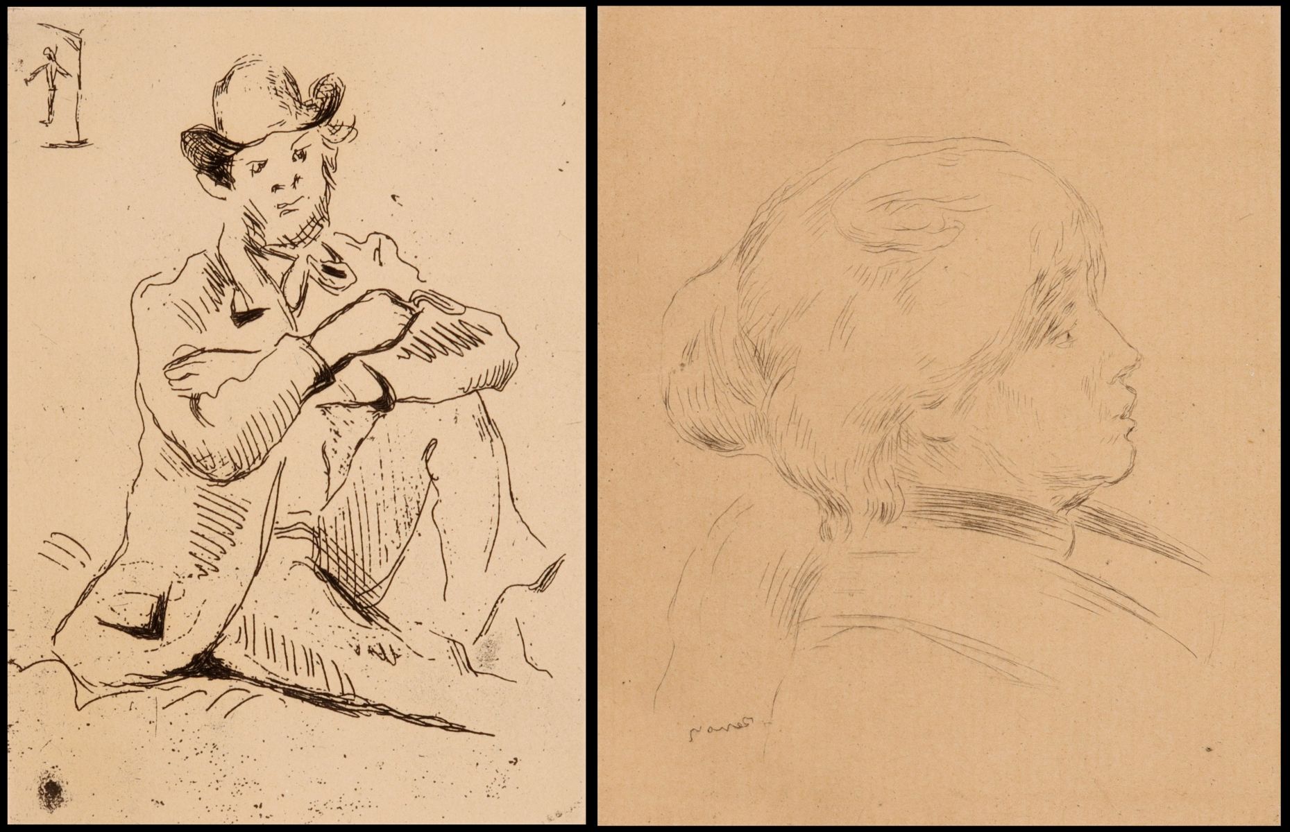 Appraisal: POSTHUMOUSLY PRINTED ETCHINGS AFTER CEZANNE AND RENOIR After Paul C