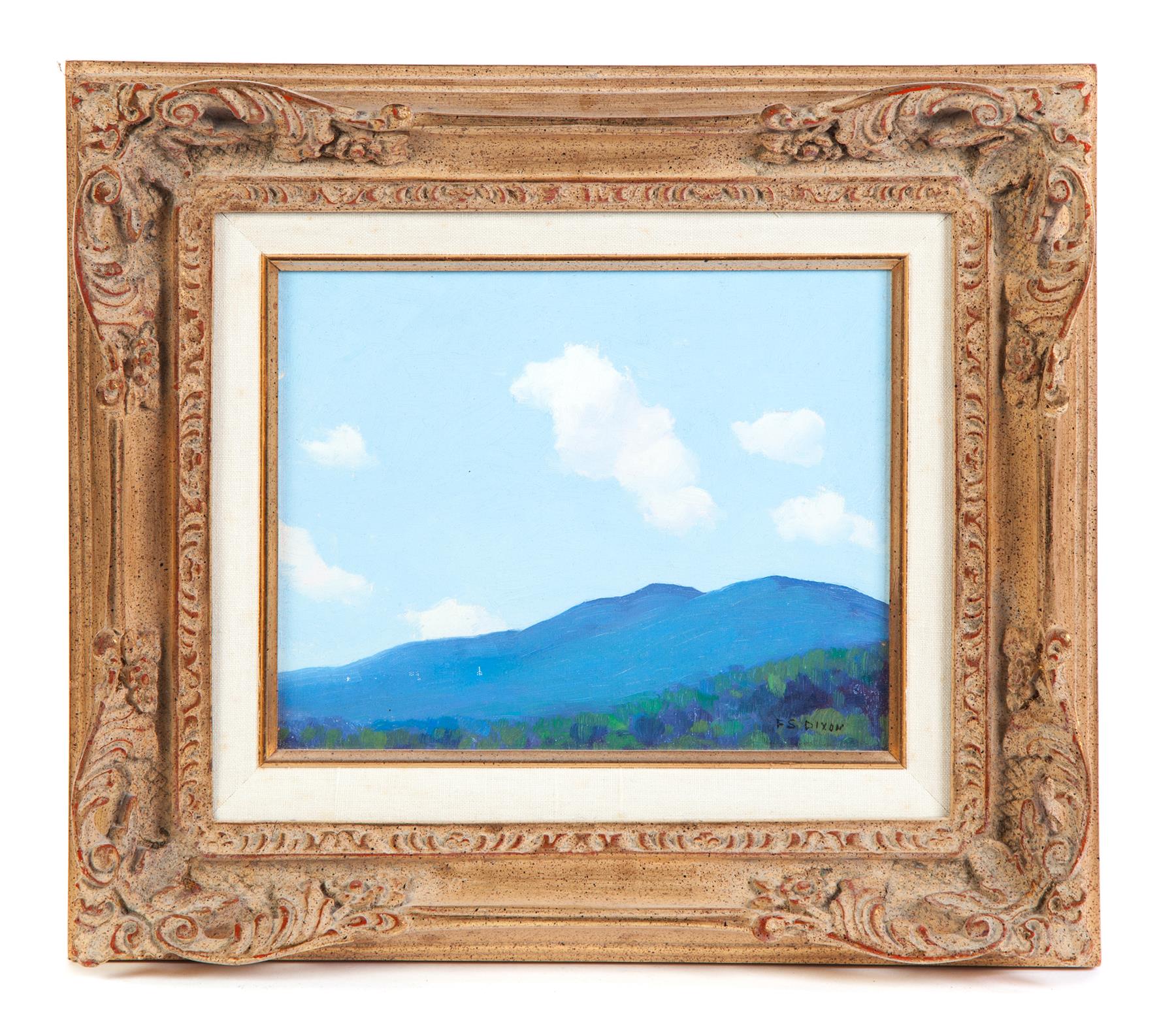 Appraisal: MOUNTAINS BY FRANCIS DIXON NEW YORK CALIFORNIA - Oil on