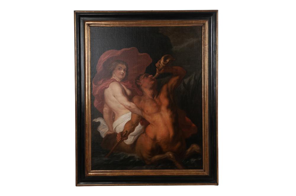 Appraisal: CIRCLE OF PETER PAUL RUBENS THE NYMPH TRITON oil on