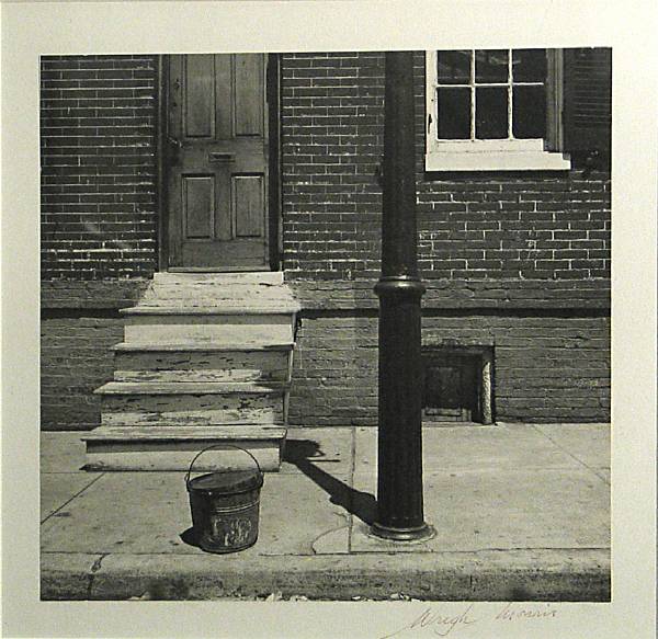 Appraisal: Wright Morris American - Row House Baltimore Gelatin silver print