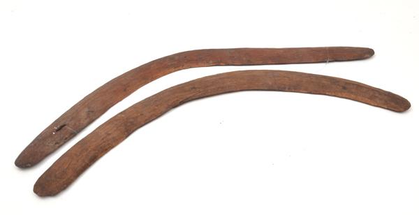 Appraisal: A PAIR OF WEST AUSTRALIAN BOOMERANGS c