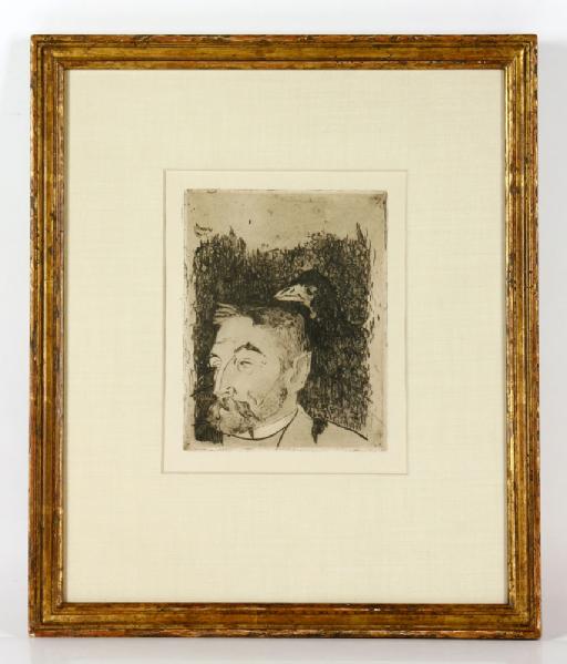 Appraisal: - Gauguin Portrait of Stephane Mallarme Etching Paul Gauguin French