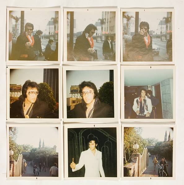 Appraisal: An Elvis Presley group of never-before-seen color snapshots s- s