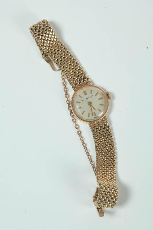 Appraisal: LADIES WRIST WATCH A marked Tiffany gold ladies wrist watch