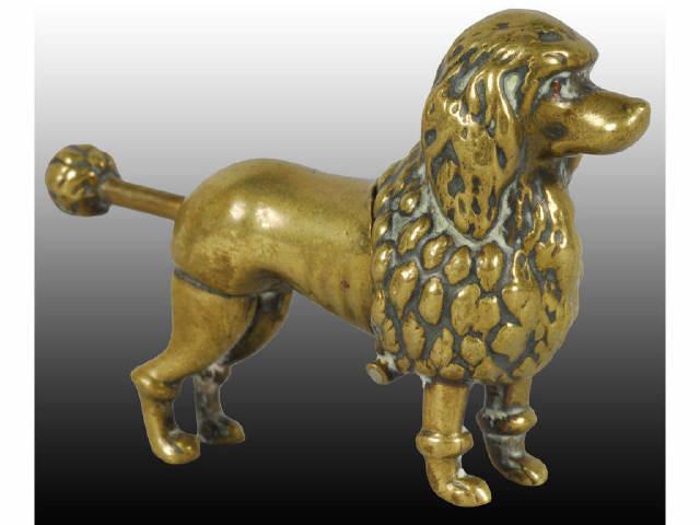 Appraisal: Brass Poodle Dog Cigar Cutter Description Poodle bands at waist