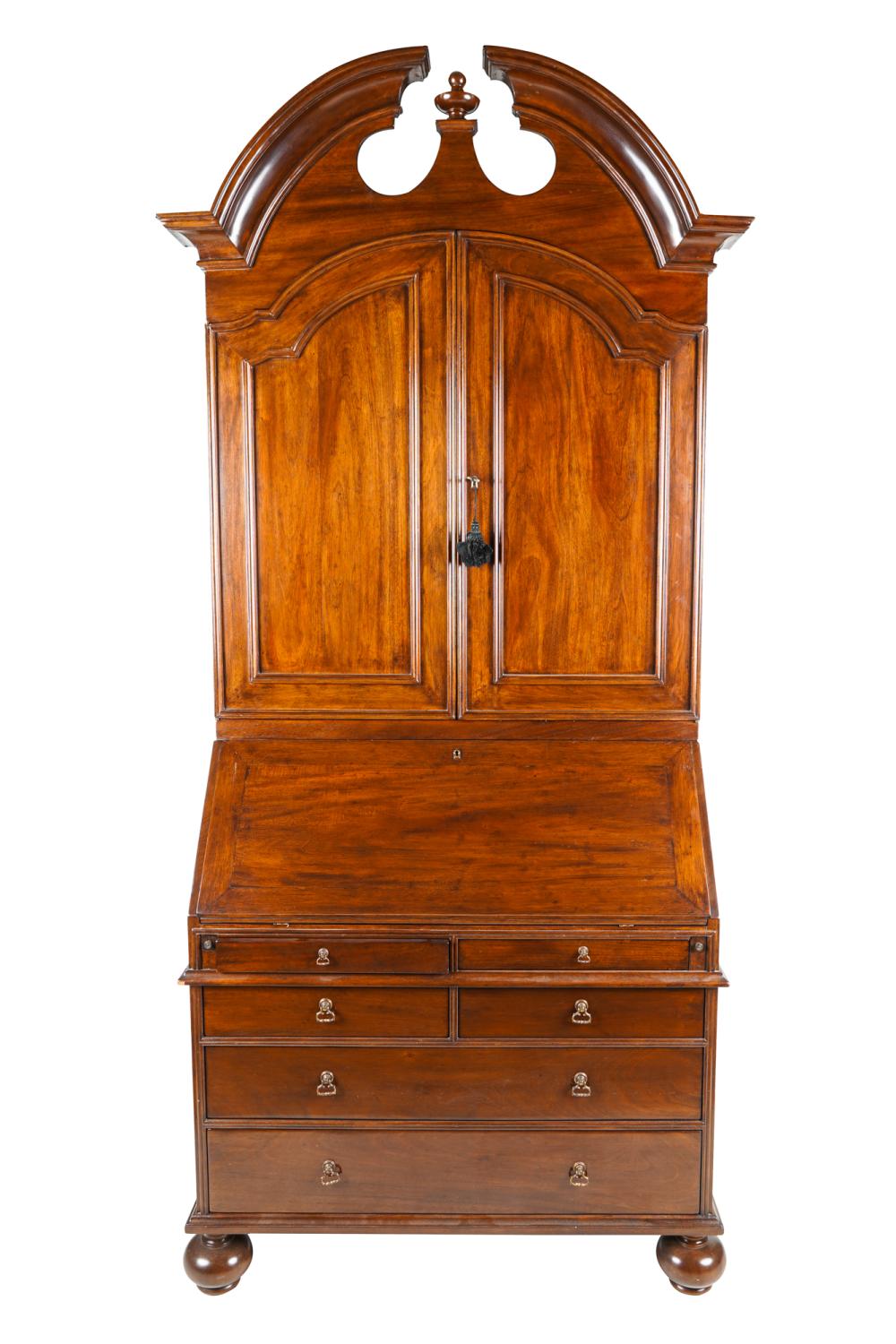 Appraisal: ROSE TARLOW MAHOGANY SECRETARYopening to reveal a fitted interior with