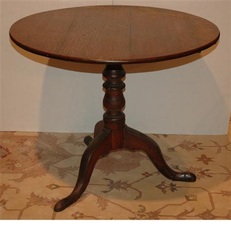 Appraisal: Georgian Style Mahogany Tilt-Top Table Estimate -