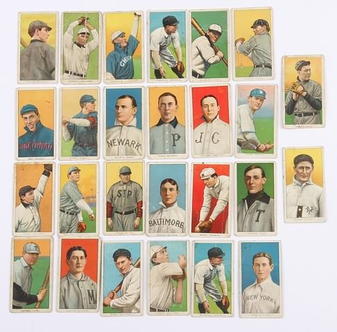 Appraisal: Grouping of twenty-six T- baseball cards Cards include Schulte Chicago