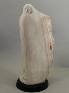 Appraisal: Steve Bertrand Wise Man Stone Sculpture Steve Bertrand Wise Man