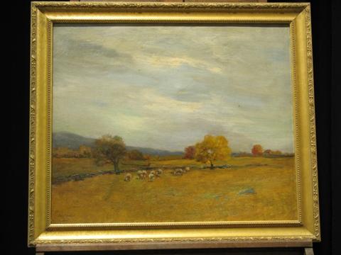 Appraisal: CHARLES PAUL GRUPPE AMERICAN - OCTOBER DAY Oil on canvas