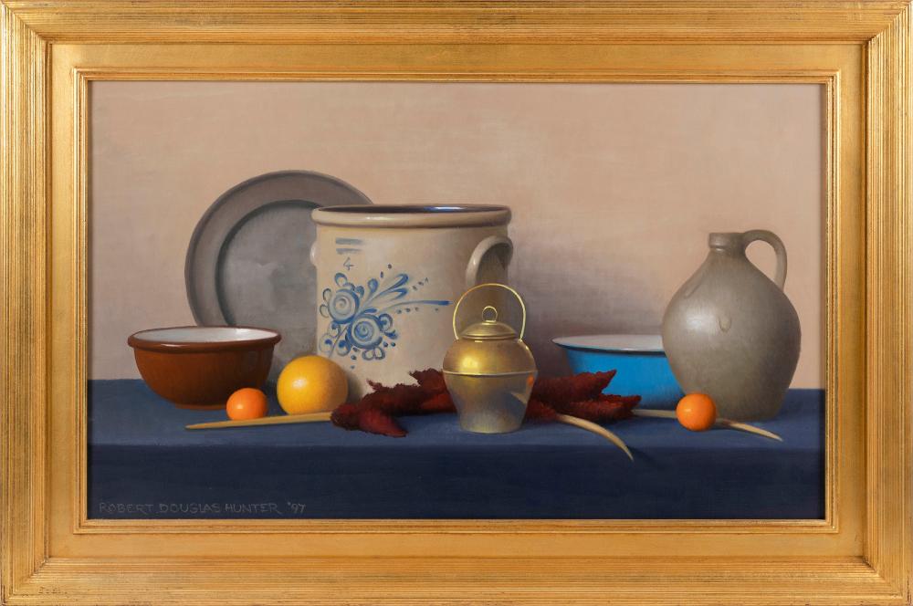 Appraisal: ROBERT DOUGLAS HUNTER MASSACHUSETTS - STILL LIFE WITH GRAPEFRUIT AND