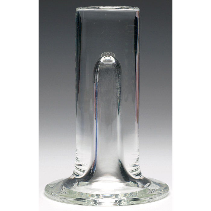 Appraisal: Steuben vase cylindrical form with flaring base in clear glass