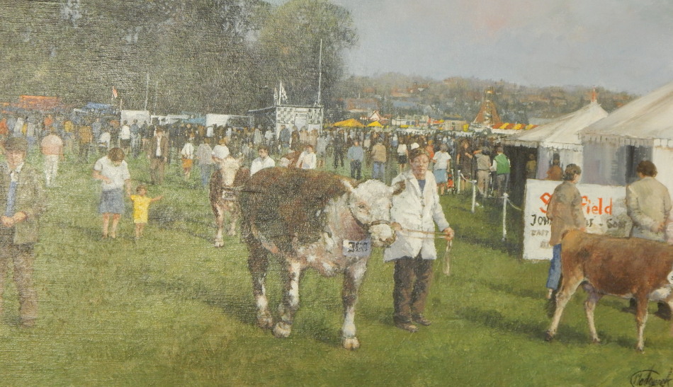 Appraisal: Clive Madgwick - Hadleigh Show II oil on canvas signed