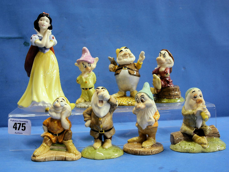 Appraisal: Royal Doulton set of Figures Snow White and the Severn