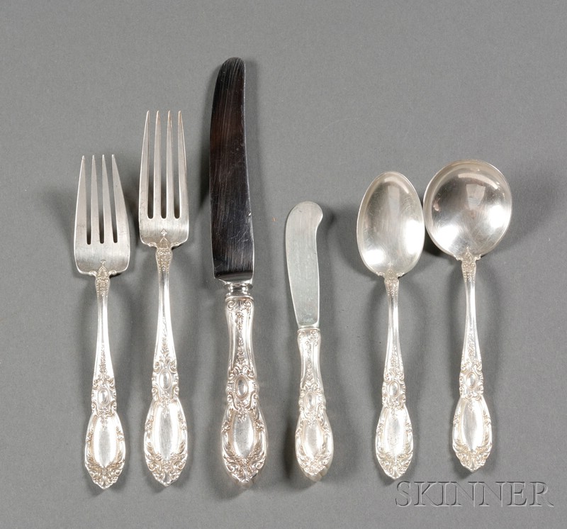 Appraisal: Towle Sterling King Richard Pattern Flatware Service comprising sixteen teaspoons