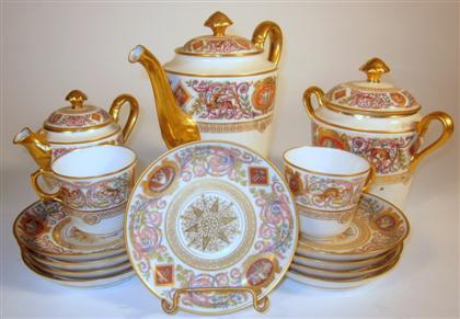 Appraisal: Sevres porcelain part tea and coffee service Comprising a coffeepot