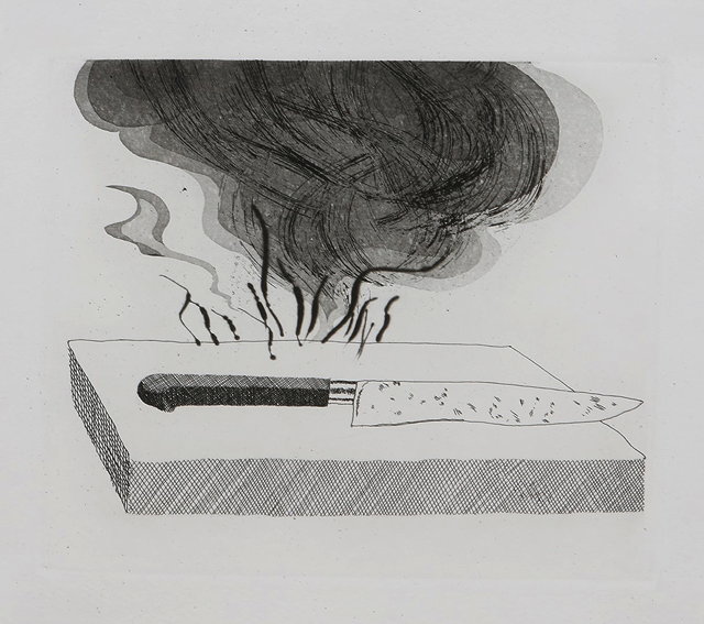 Appraisal: David Hockney British b The Carpenter's Bench a Knife and