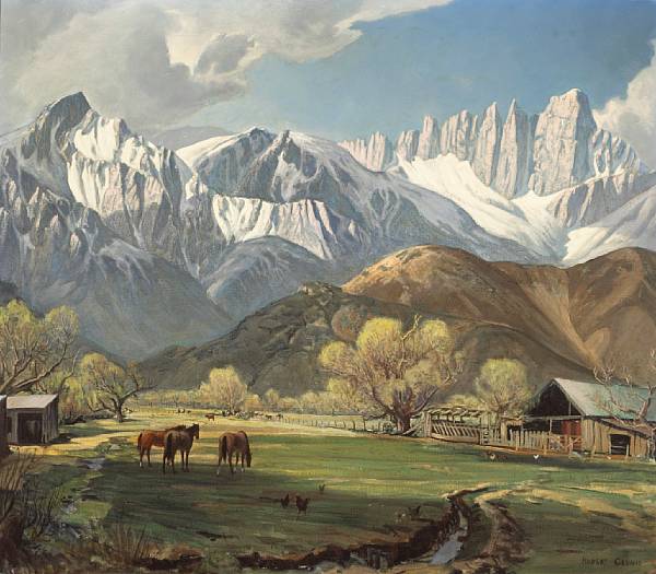 Appraisal: Robert Clunie American - Lone Pine and Mt Whitney April