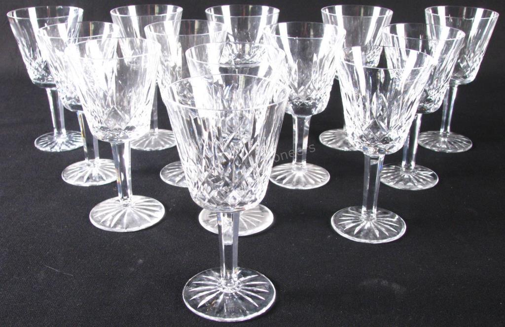 Appraisal: Set of Waterford Crystal Claret Glasses total in 'Lismore' pattern