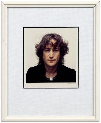 Appraisal: John Lennon photograph by Bob Gruen color print portrait titled