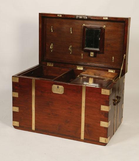 Appraisal: A NAVAL OFFICERS SEA CHEST by Gieves Matthews and Seagrove