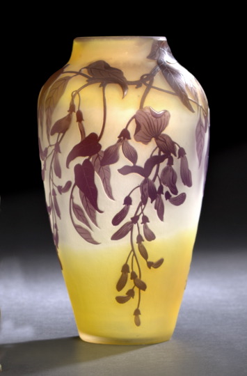 Appraisal: Attractive Cameo Glass Vase th century in the manner of