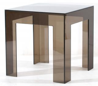 Appraisal: Contemporary Black Lucite Table H X square