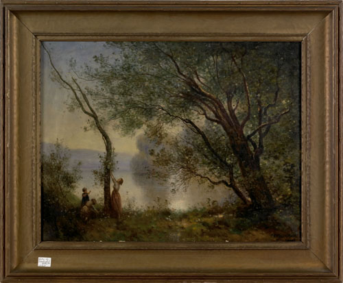 Appraisal: Charles Grant Beauregard American - oil on canvas landscape with