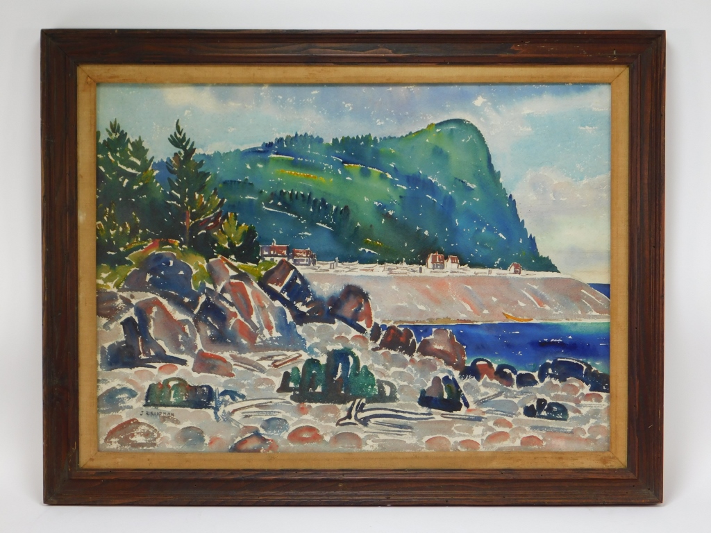 Appraisal: JOHN R KOOPMAN LANDSCAPE WC PAINTING New York Michigan -