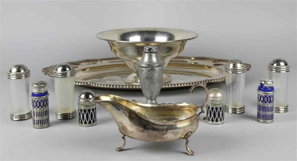 Appraisal: TUTTLE SILVER CENTREPIECE BOWL sterling and bearing Pine Tree Shilling