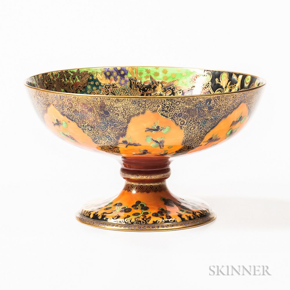 Appraisal: Wedgwood Flame Fairyland Lustre Chalice Bowl Wedgwood Flame Fairyland Lustre