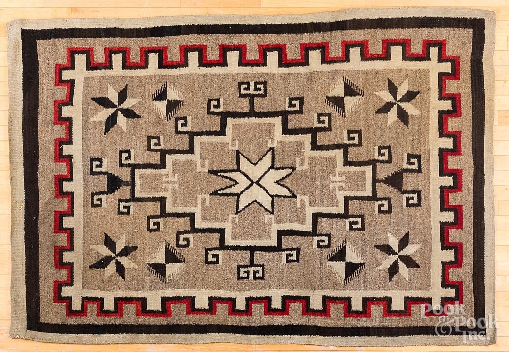 Appraisal: Navajo Indian rug Navajo Indian rug with Valero Star image