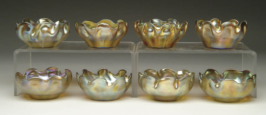 Appraisal: EIGHT TIFFANY FINGER BOWLS Lot consists of a set of