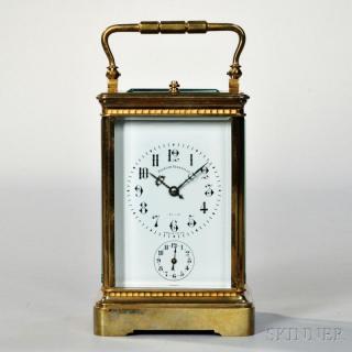 Appraisal: Grand Sonnerie Carriage Clock with Alarm retailed by Bigelow Kennard