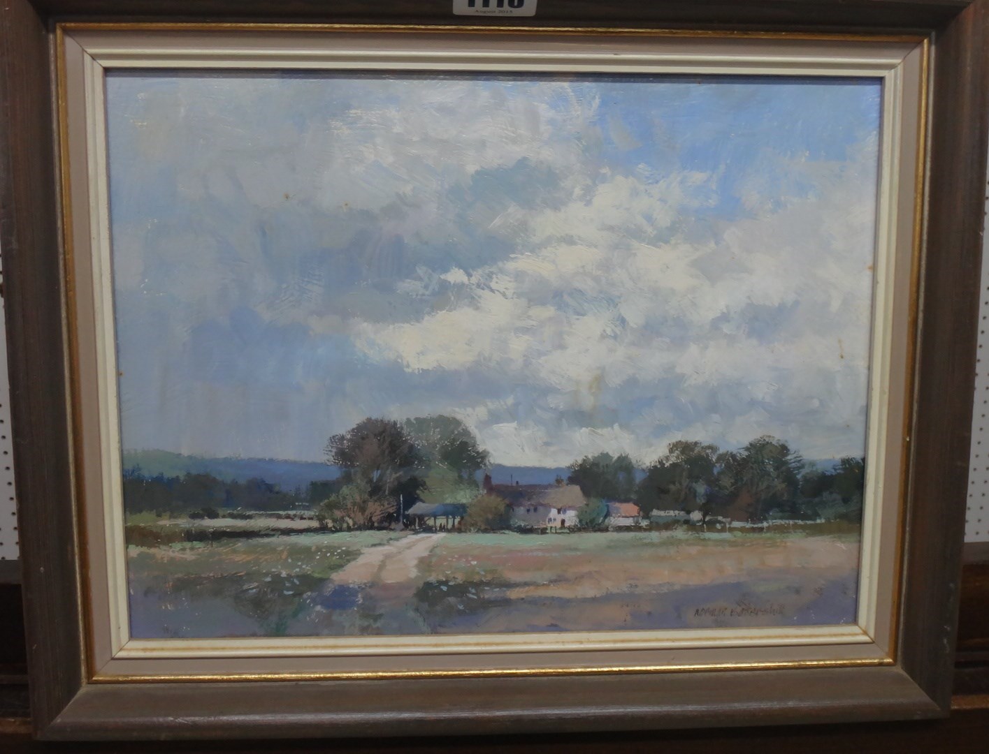 Appraisal: Norman Battershill - Farm near Dell Quay oil on board