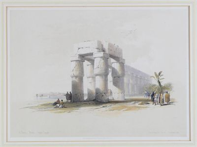 Appraisal: After David Roberts R A At Luxor Thebes Temple of