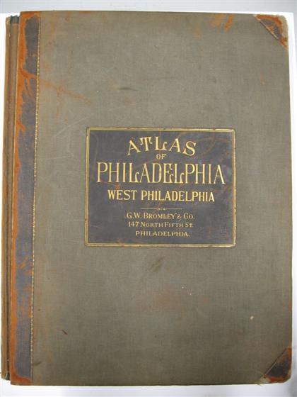 Appraisal: vol Philadelphia Property Atlas G W Bromley pub Atlas of