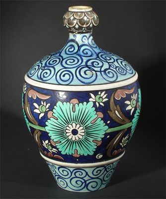 Appraisal: A Burmantoft's Faience Persian vase designed by Leonard King pattern