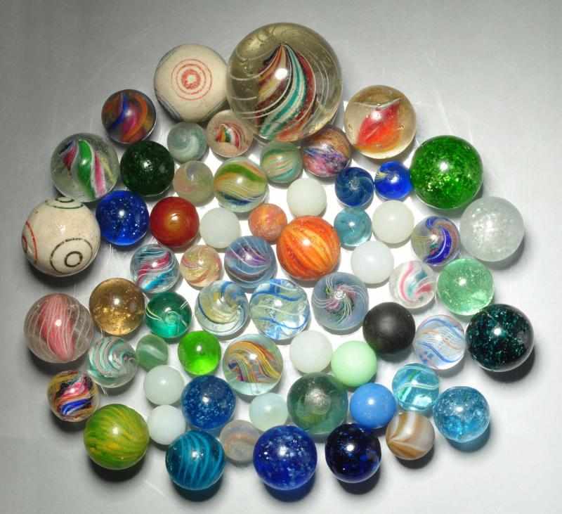 Appraisal: Lot of Assorted Marbles Description Includes one large divided core