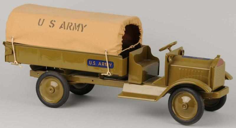 Appraisal: Pressed Steel Keystone US Army Truck Toy Description Complete restoration